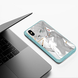 Чехол iPhone XS Max матовый Sousou no Frieren Фрирен beautiful sexy, цвет: 3D-мятный — фото 2