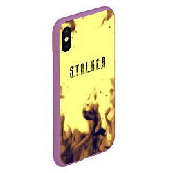 Чехол iPhone XS Max матовый Stalker fire retro, цвет: 3D-фиолетовый — фото 2