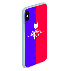 Чехол iPhone XS Max матовый Stray cat games, цвет: 3D-голубой — фото 2