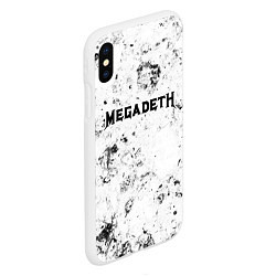 Чехол iPhone XS Max матовый Megadeth dirty ice, цвет: 3D-белый — фото 2