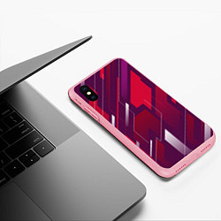 Чехол iPhone XS Max матовый Абстракция графика экстремальной формы, цвет: 3D-баблгам — фото 2