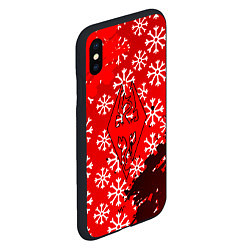 Чехол iPhone XS Max матовый Elder Scrolls winter steel, цвет: 3D-черный — фото 2