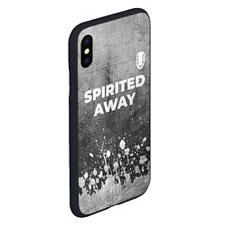 Чехол iPhone XS Max матовый Spirited Away - grey gradient посередине, цвет: 3D-черный — фото 2