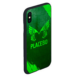 Чехол iPhone XS Max матовый Placebo - green gradient, цвет: 3D-черный — фото 2