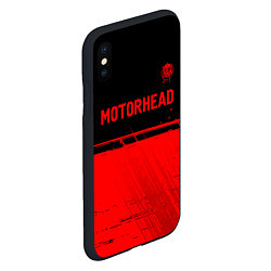 Чехол iPhone XS Max матовый Motorhead - red gradient посередине, цвет: 3D-черный — фото 2