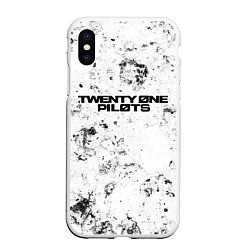 Чехол iPhone XS Max матовый Twenty One Pilots dirty ice, цвет: 3D-белый