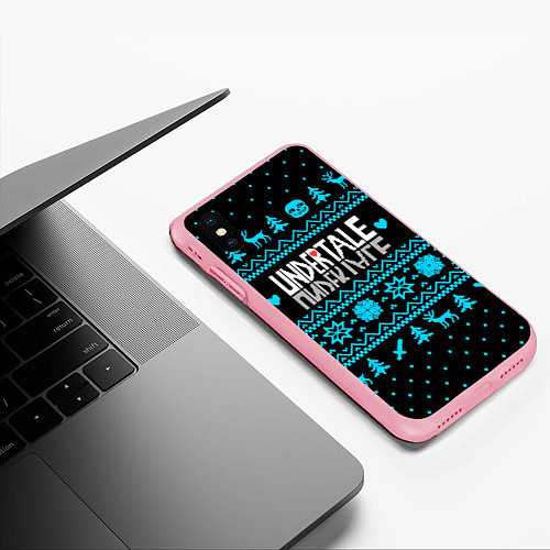 Чехол iPhone XS Max матовый Undertale rpg winter / 3D-Баблгам – фото 3