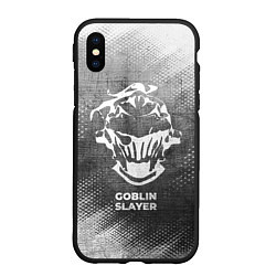 Чехол iPhone XS Max матовый Goblin Slayer - grey gradient, цвет: 3D-черный