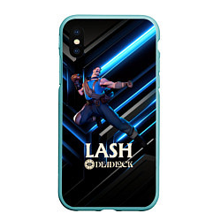 Чехол iPhone XS Max матовый Deadlock Хлыст, цвет: 3D-мятный