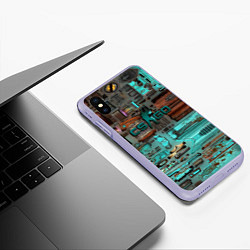 Чехол iPhone XS Max матовый Уличный гонщик кс, цвет: 3D-светло-сиреневый — фото 2