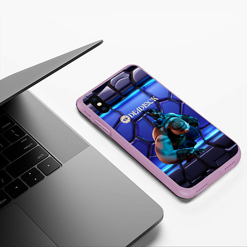 Чехол iPhone XS Max матовый Mo and Krill Deadlock / 3D-Сиреневый – фото 3