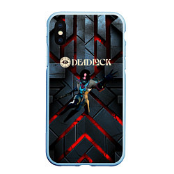 Чехол iPhone XS Max матовый Paradox Deadlock, цвет: 3D-голубой