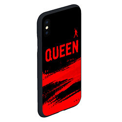 Чехол iPhone XS Max матовый Queen - red gradient посередине, цвет: 3D-черный — фото 2