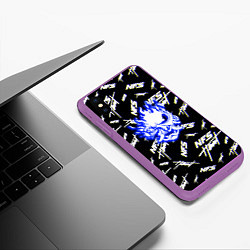 Чехол iPhone XS Max матовый NFS samurai logo, цвет: 3D-фиолетовый — фото 2