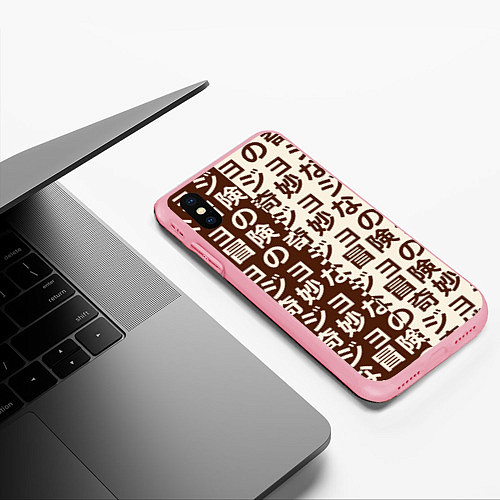 Чехол iPhone XS Max матовый Japan pattern / 3D-Баблгам – фото 3