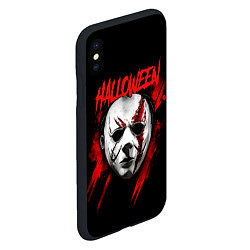 Чехол iPhone XS Max матовый Halloween Michael Myers, цвет: 3D-черный — фото 2