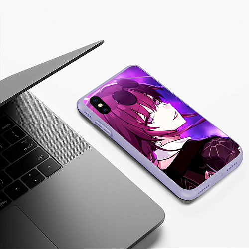 Чехол iPhone XS Max матовый Honkai Star Rail Kafka violet light / 3D-Светло-сиреневый – фото 3