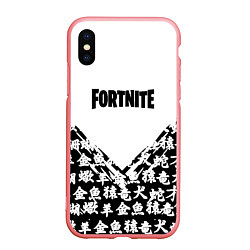 Чехол iPhone XS Max матовый Fortnite japan game, цвет: 3D-баблгам