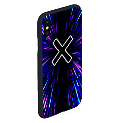 Чехол iPhone XS Max матовый A Silent Voice neon energy, цвет: 3D-черный — фото 2