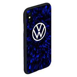 Чехол iPhone XS Max матовый Volkswagen blue energy, цвет: 3D-черный — фото 2