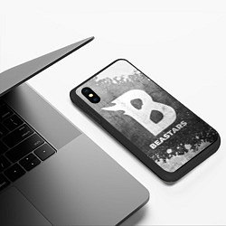 Чехол iPhone XS Max матовый Beastars - grey gradient, цвет: 3D-черный — фото 2