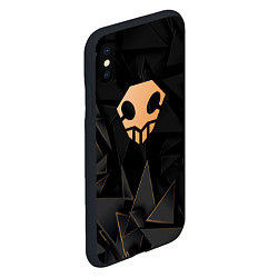 Чехол iPhone XS Max матовый Bleach golden poly, цвет: 3D-черный — фото 2