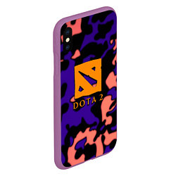 Чехол iPhone XS Max матовый DOTA 2 камуфляж, цвет: 3D-фиолетовый — фото 2