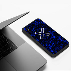 Чехол iPhone XS Max матовый A Silent Voice blue energy, цвет: 3D-черный — фото 2