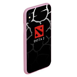 Чехол iPhone XS Max матовый DOTA2 земля, цвет: 3D-розовый — фото 2