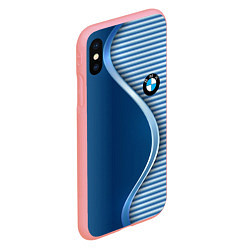 Чехол iPhone XS Max матовый BMW текстура, цвет: 3D-баблгам — фото 2