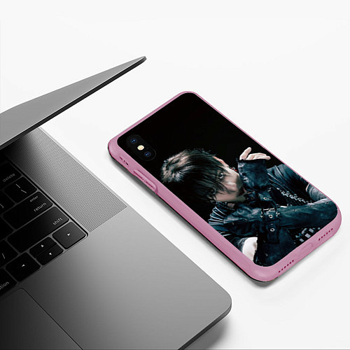 Чехол iPhone XS Max матовый Stray Kids Bang Chan Giant concept / 3D-Розовый – фото 3