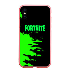 Чехол iPhone XS Max матовый Fortnite краски звезды, цвет: 3D-баблгам