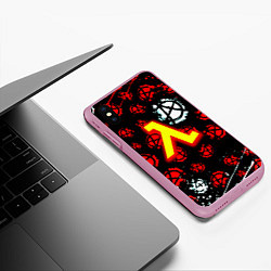 Чехол iPhone XS Max матовый Half life anarhy, цвет: 3D-розовый — фото 2