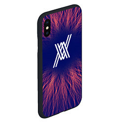 Чехол iPhone XS Max матовый Darling in the FranXX red energy, цвет: 3D-черный — фото 2