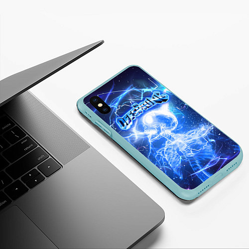 Чехол iPhone XS Max матовый Supercharged - The offspring / 3D-Мятный – фото 3