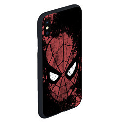 Чехол iPhone XS Max матовый Spider-man splashes, цвет: 3D-черный — фото 2