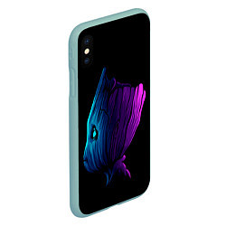 Чехол iPhone XS Max матовый Neon Groot, цвет: 3D-мятный — фото 2