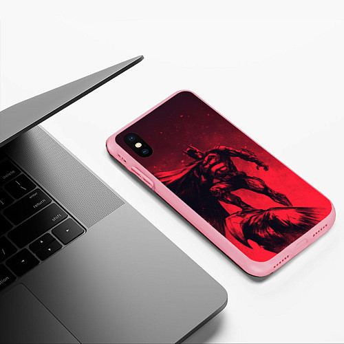 Чехол iPhone XS Max матовый Batman - art / 3D-Баблгам – фото 3