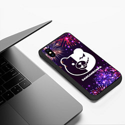 Чехол iPhone XS Max матовый Праздничный Danganronpa, цвет: 3D-черный — фото 2