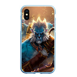 Чехол iPhone XS Max матовый Phantom Lancer, цвет: 3D-голубой