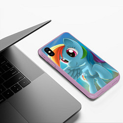 Чехол iPhone XS Max матовый My littlle pony, цвет: 3D-сиреневый — фото 2