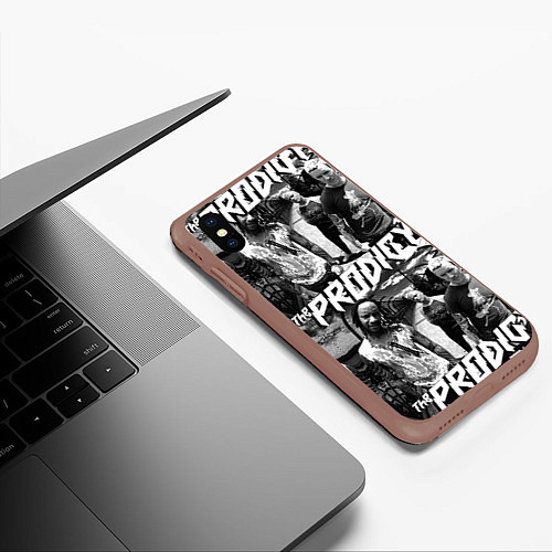 Чехол iPhone XS Max матовый The Prodigy / 3D-Коричневый – фото 3