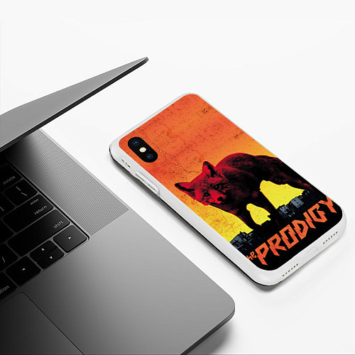 Чехол iPhone XS Max матовый The Prodigy: Red Fox / 3D-Белый – фото 3