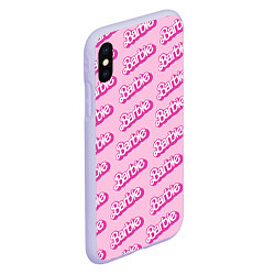 Чехол iPhone XS Max матовый Barbie Pattern, цвет: 3D-светло-сиреневый — фото 2