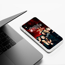Чехол iPhone XS Max матовый Bullet for my valentine, цвет: 3D-белый — фото 2