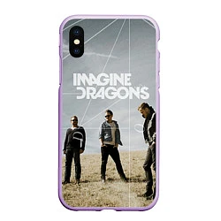 Чехол iPhone XS Max матовый Imagine Dragons: Boys, цвет: 3D-сиреневый