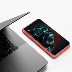 Чехол iPhone XS Max матовый Phantom Assassin, цвет: 3D-красный — фото 2