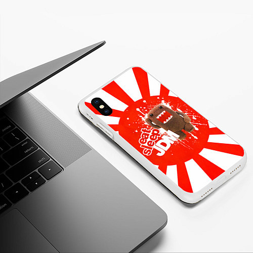 Чехол iPhone XS Max матовый Domo jdm / 3D-Белый – фото 3