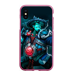 Чехол iPhone XS Max матовый Storm Spirit, цвет: 3D-малиновый