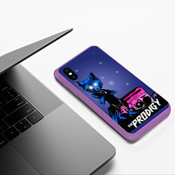 Чехол iPhone XS Max матовый The Prodigy: Night Fox, цвет: 3D-фиолетовый — фото 2